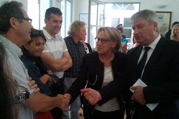 Marylise Lebranchu en visite auprès des sinistrés