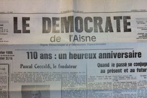 Le démocrate de l'Aisne a 111 ans. 