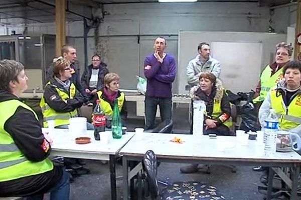 L'usine Jeannette à Caen occupée par les salariés, 20 février 2014