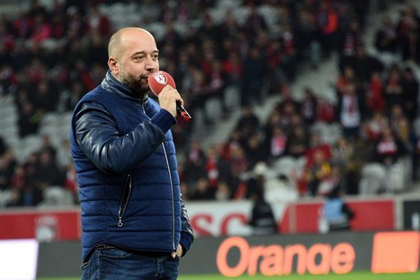 Gérard Lopez s'est adressé aux supporters du LOSC ce samedi soir au Stade Pierre-Mauroy.