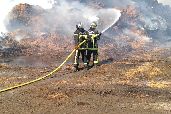 10 veaux ont péri dans l'incendien d'un bâtiment agricole au Luot, dans la Manche.