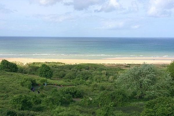 La plage d'Omaha Beach (Colleville-sur-mer), mai 2014