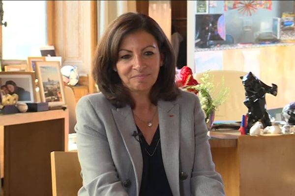 Rencontre avec Anne Hidalgo avant la sortie de son ouvrage, le 24 septembre 2018.