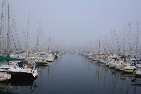 Une vue du port de Cherbourg-Octeville, dans la Manche.