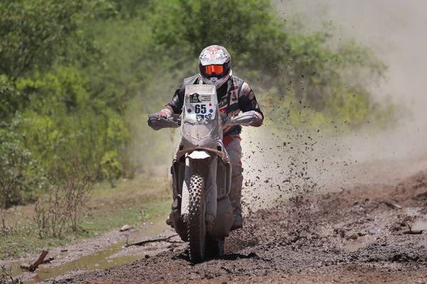 Le pilote deux-sèvrien, Guillaume Chollet, en Argentine lors du Dakar 2017.