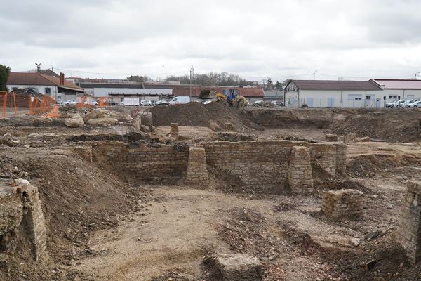 Le site de l'ancienne "gare des tramways" ou gare "des tacots", mise au jour par l'INRAP