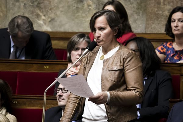 La députée de l'Allier Laurence Vanceunebrock-Mialon (LREM) à l'Assemblée Nationale.