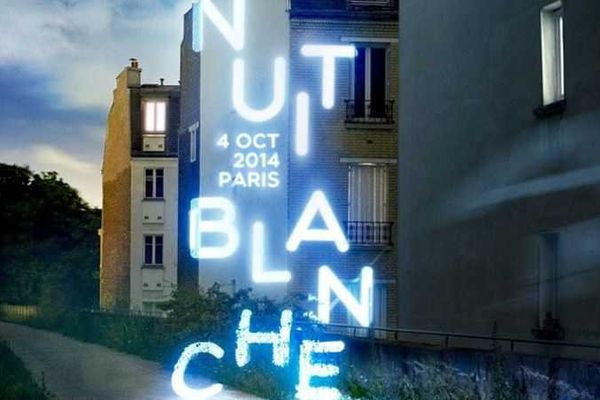 L'affiche de la Nuit Blanche 2014