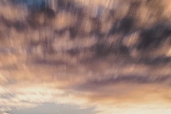 Le ciel au dessus des pêcheries de Saint-Nazaire.