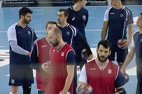 Les hommes de Patrice Canayer, à l'entraînement cette semaine à Montpellier.