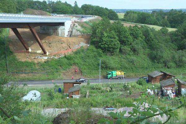 Une coulée de boue a interrompu le trafic sur l'A20 mardi 6 juin