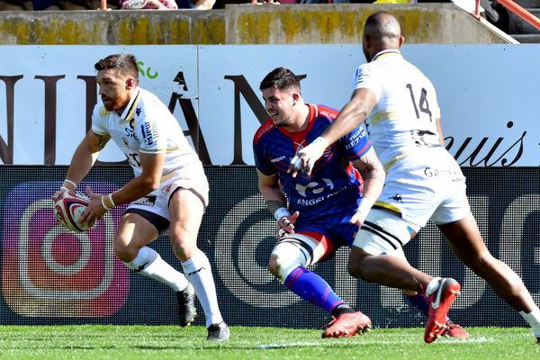 Lors de la 23ème journée de Pro D2, les joueurs de l'ASBH se sont imposés à domicile face au stade Montois. / 3 mars 2019.