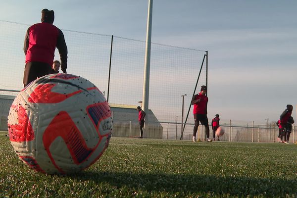 Dernier entrainement pour Les Herbiers avant sa rencontre avec le Stade de Reims en 16e de finale de la Coupe de France