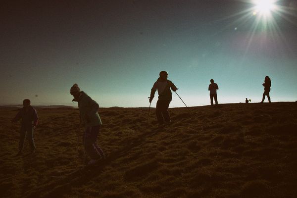 Des skieurs s'entraînent déjà sur les Monts d'Arrée