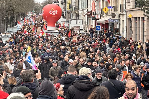 La manifestation du 7 mars 2023 à Limoges.