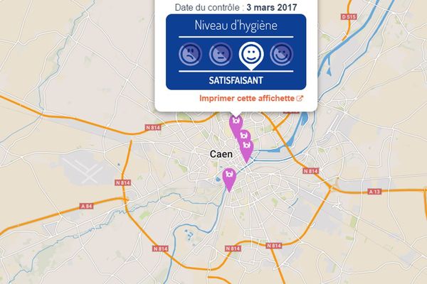 Pour l'instant seuls les résultats des contrôles d'hygiène effectués en mars 2017 sont publiés sur le site alim-confiance