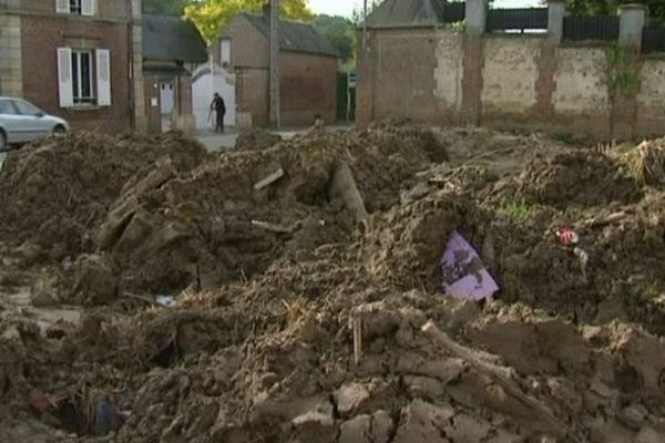 Les dégâts restent pour le moins visibles à Valdampierre.