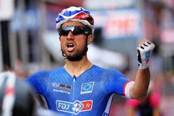 Trois victoires d'étape pour le vosgien Nacer Bouhanni sur le Giro 2014.