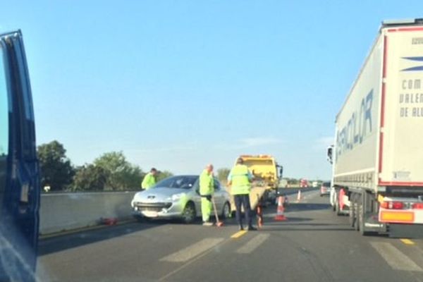 collision entre deux véhicules sur l'A9