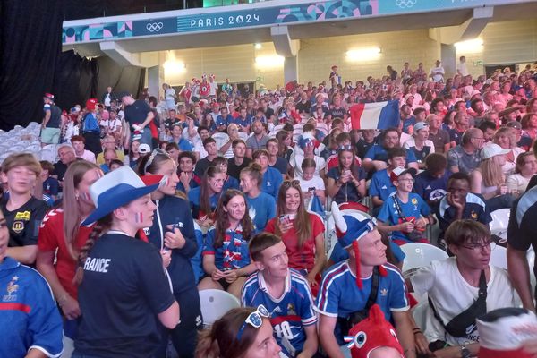 Une belle délégation comtoise dans les tribunes du stade Pierre Mauroy de Lille.