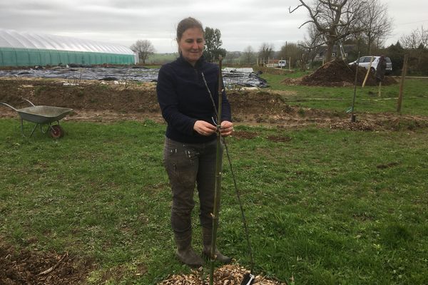 Caroline, ancienne professeur de musique, devenue aujourd'hui maraîchère