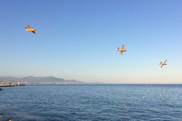 Neuf Canadair sont venus à bout d'un incendie du col de Vence.