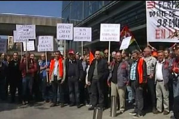 Les "Eiffage" manifestaient au siège parisien ce mercredi