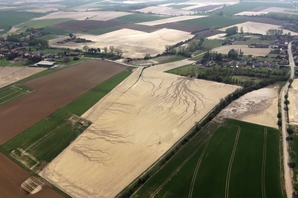 Les coulées de boues vues du ciel en 2018.