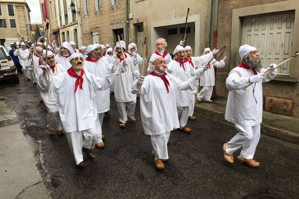 Les meuniers sont de sortie au carnaval de Limoux ce dimanche 15 janvier 2023.