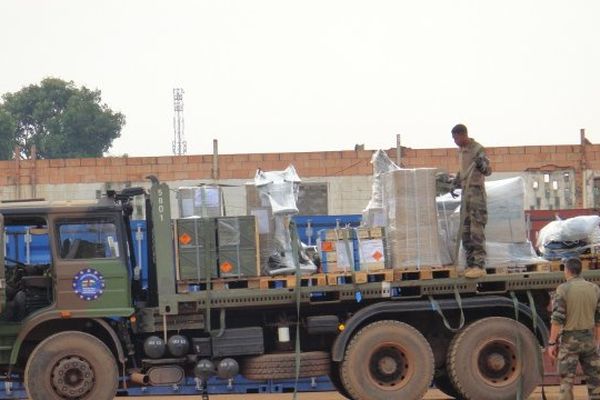 la 2ème compagnie du 126 ème RI de Brive en mission à Bangui.