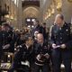 La messe en hommage des sapeurs-pompiers et aux compagnons qui contribué au sauvetage de la cathédrale.