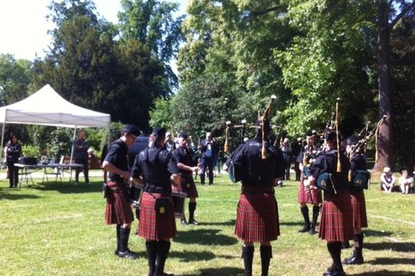 Concours de Pipe Bands à l'Orangerie à Strasbourg samedi matin