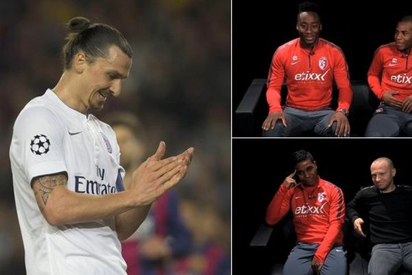 Quand les joueurs du LOSC chambrent Zlatan Ibrahimovic.