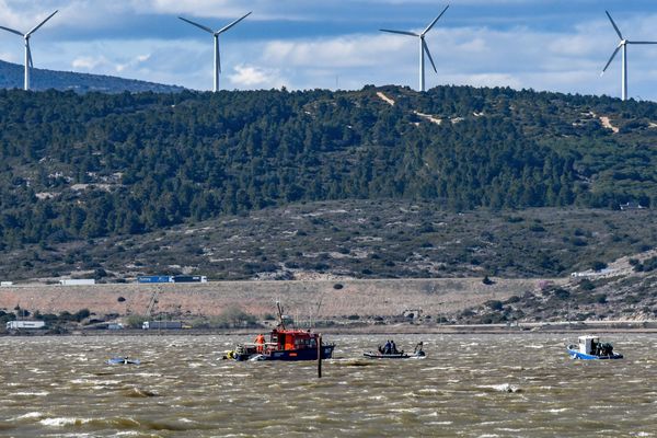 Etang de Salses-Leucate - les sauveteurs ont mené des opérations de recherche durant 2 jours pour retrouver le pêcheur disparu - 28 mars 2023.