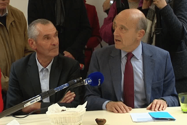 Alain Juppé en campagne en Corrèze pour la primaire de la droite