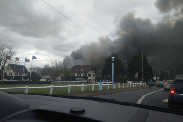 Incendie à Colleville-Montgomery 