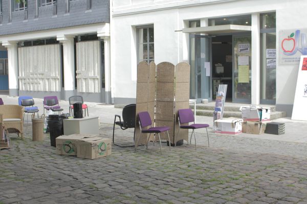 Les locaux de l'antenne régionale déménagés tôt ce matin à Honfleur.