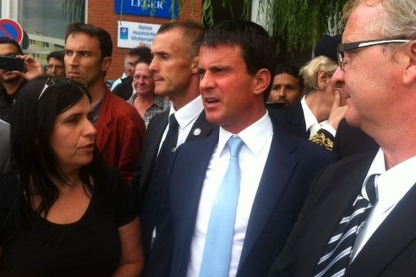 Manuel Valls à Avion ce lundi après-midi. 