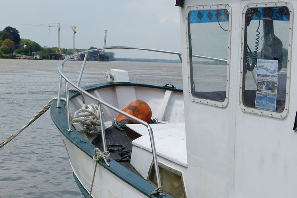 Le scorpio, le bateau de Jean-luc Ehanno prêt pour une ballade en Loire 