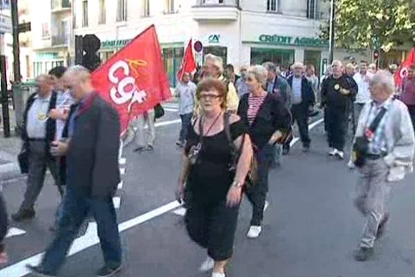 La mobilisation des retraités dans Perpignan