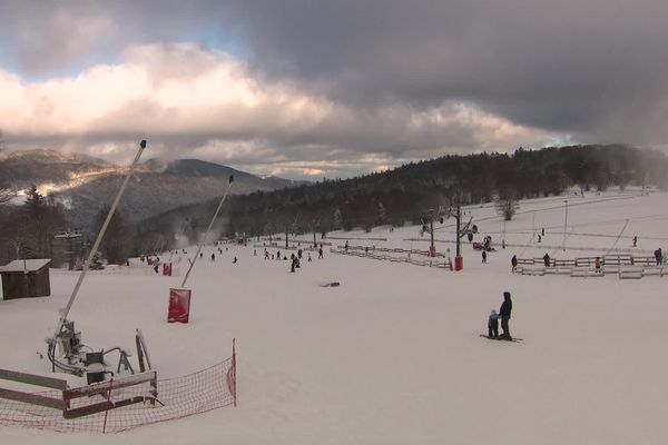 40 centimètres de neige au Markstein pour clôturer les vacances de Noël, cela faisait des années qu'on n'avait plus vu ça