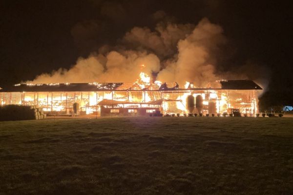 Une ferme a été entièrement détruite par les flammes à Bottens (Suisse) dans la nuit du 20 au 21 décembre, causant la mort de 500 bovins.