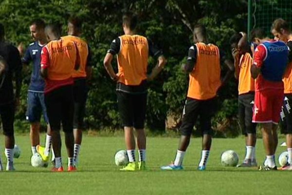 Les joueurs de l'US Orléans ont repris l'entraînement. 