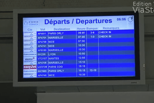 Aéroport de Bastia, le 18 avril 2014 