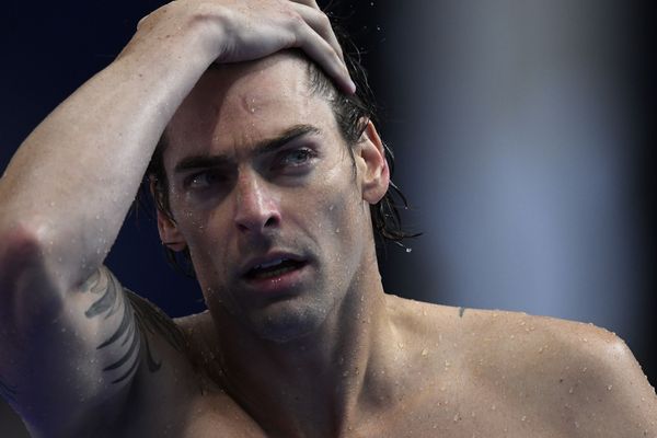 Camille Lacourt aux mondiaux de natation de Budapest