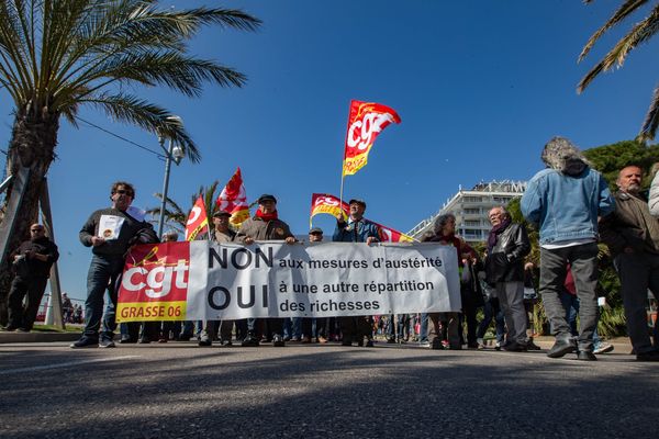 Une manifestation à Nice, le 22 mars 2018.