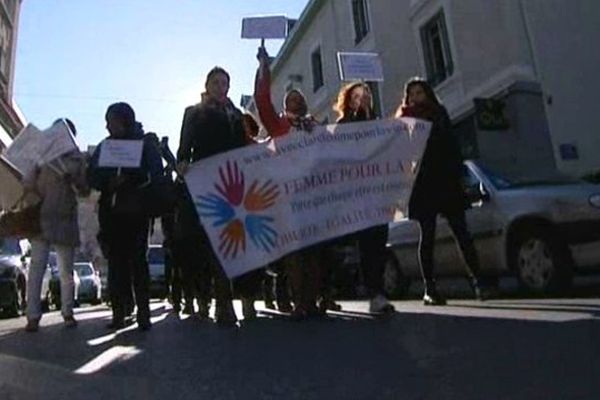 Manif dans les rues d'Annemasse