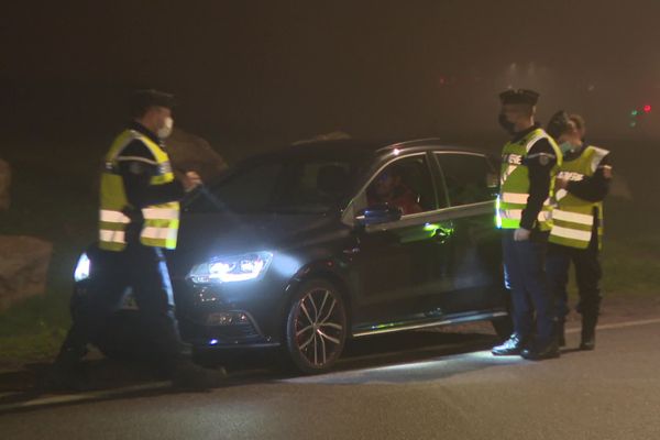 Le contrôle a débuté à 20h à Quetigny, en Côte-d'Or, le 17 décembre.