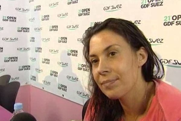 Marion Bartoli s'exprimait hier à l'issue de sa qualification pour les quarts de finale de l'Open GDF-Suez au stade Pierre de Coubertin de Paris.