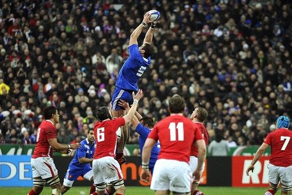 Yoann Maestri lors du match du tournoi des Six nations contre le Pays de Galles, au Stade de France, le 9 février 2013